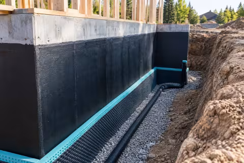 Temel perde duvarında su yalıtımı ve koruyucu katman