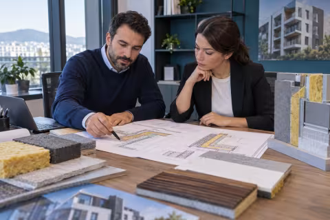 Yapı kesiti ve malzeme örnekleri üzerinden proje değerlendirmesi