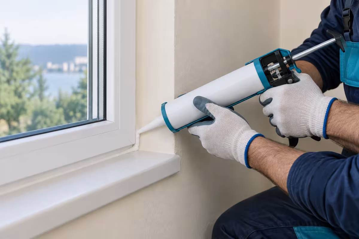 Pencere kasası ve duvar birleşiminde sızdırmazlık uygulaması